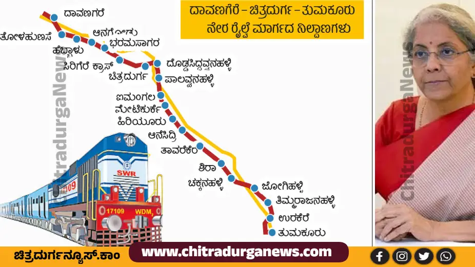 ದಾವಣಗೆರೆ-ಚಿತ್ರದುರ್ಗ-ತುಮಕೂರು ನೇರ ರೈಲು ಮಾರ್ಗ