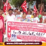 ಕಾರ್ಮಿಕ ಇಲಾಖೆಯ ವಿರುದ್ಧ ಬೀದಿಗಿಳಿದ‌ ಕಟ್ಟಡ ಕಾರ್ಮಿಕರು