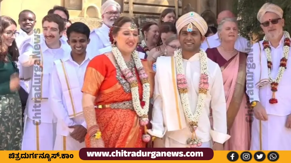 chitradurga boy and america girl wedding